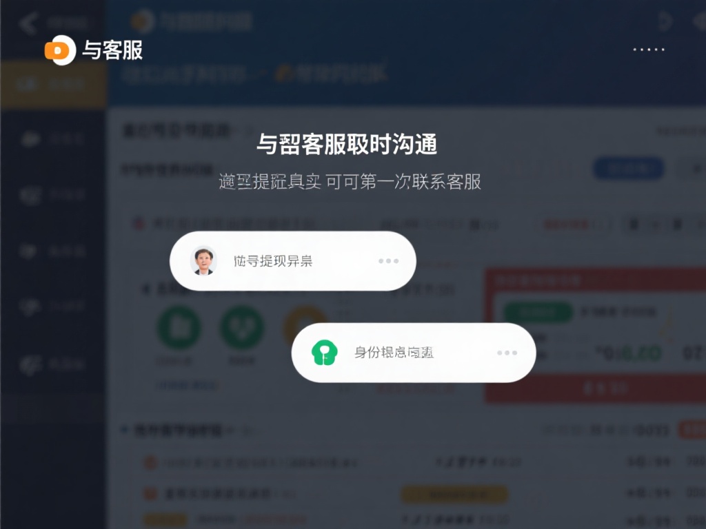 与客服及时沟通
遇到提现异常，可第一时间联系客服